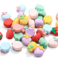 Leuke Kleurrijke Aardbei Resin Plaksteen Cabochon Resin Kralen Voor Sieraden Maken Accessoire Fruit Resin Charms