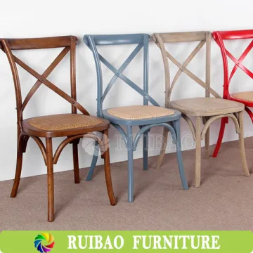 Hot Sell Popular French Style Rattan Reclaimed Wood Dining Chairs
