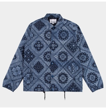 Characteristic Paisley Printing Coaches Jacket for Sale