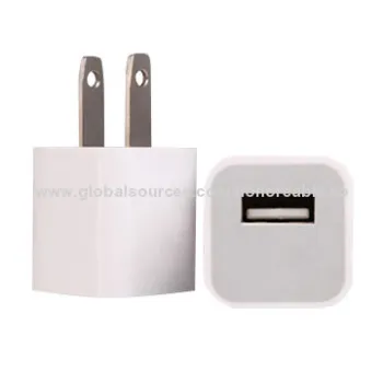 One-USB Port AC Charger Adapter for iPhone and Samsung, Lightweight