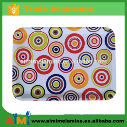 Food safety melamine breakfast serving trays