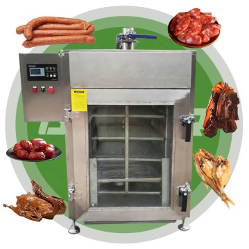 Four industriel de poulet à la fumée: machine commerciale de fumée et fumeuse de viande avec vapeur