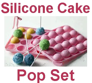 20 Free Sticks Silicone Cake Chocolate Lollipops Tray