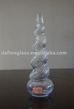 supply special dragon shape glass juice bottle /glass wine bottle