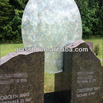 LED illumination glass headstone made in China