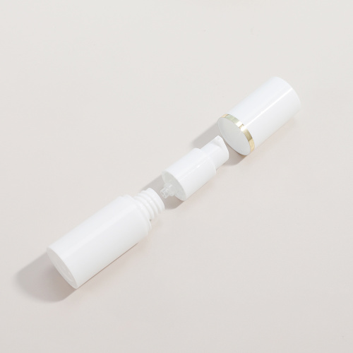 Liquid Airless Bottle White Empty PP Plastic Cosmetic Packaging Airless Bottle Manufactory