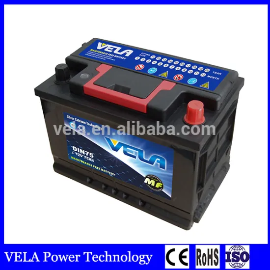 Alibaba Supply DIN75 MF Lead Acid Car Battery For Car Starting