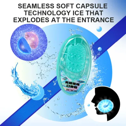 Popping Beads Fresh Breath White Peach Mint Flavor Candy (80g)