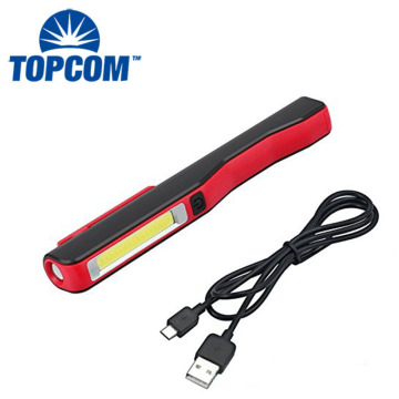 Rechargeable LED COB Work Pen Light: Dual-Function, Pocket-Sized Work Light & Inspection Lamp with USB Charging