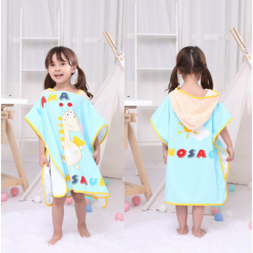 Organic 100% cotton swim poncho surf robe