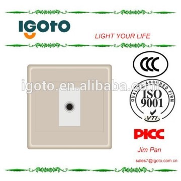 Igoto alloy frame British standard BS 1gang SAT satellite TV socket