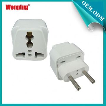 2014 Small Multi-function Universal Socket Wonplug Factory UK USA AU to EU standard european plug adapter