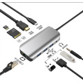 Estación de acoplamiento 9 EN 1 Convertidor multipuerto HDMI \ PD \ USB