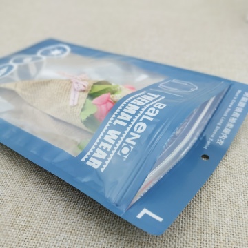 Aluminum foil plastic matte zipper bag