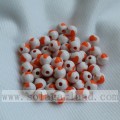 Beautiful Ball Solid Opaque Jewelry Acrylic Beads With Heart Shape On It