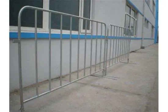 Galvanized Construction Barricades Crowd Control Barriers