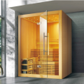 Hemlock wood traditional sauna room