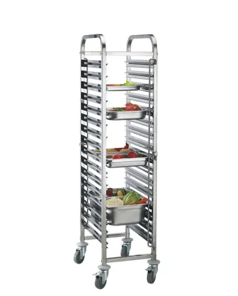 Square Tube Bakery Bread Rack Trolley