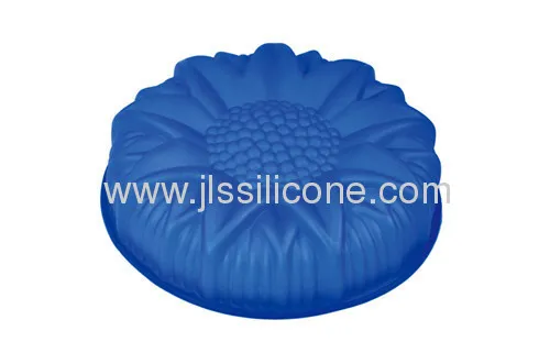 Large Flower Shape Silicone Bakeware Cake Mold 