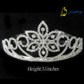 Bridal flower crystal crown CR-004