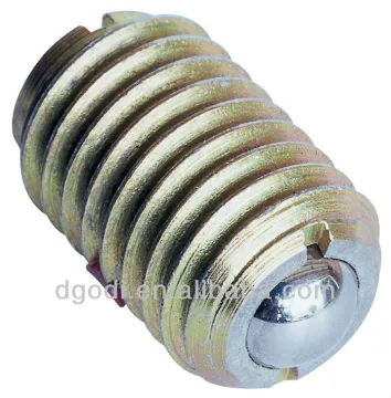 custom zinc plated steel ball set screw