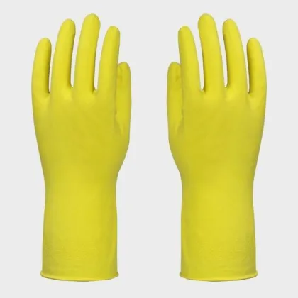 Latex Household Rubber Gloves Lined / Unlined Latex Hand Gloves