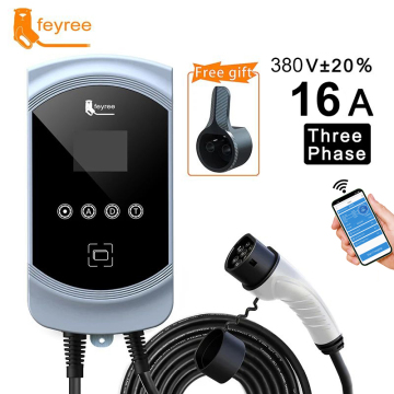 Feyree 11KW Wallbox: Type 2 EV Charger with Wi-Fi Smart App Control
