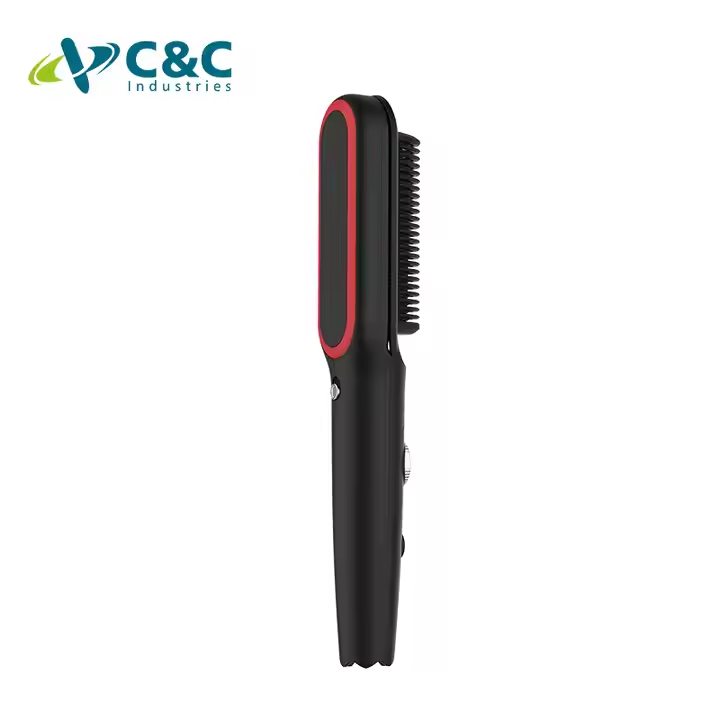 Heated Styling Straightening Comb Anti-Scald Portable Multifunctional Electric Women Hair Straightener Brush
