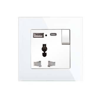 Bingoelec Single Universal Saudiia Electric USB ونوع C مقبس الطاقة