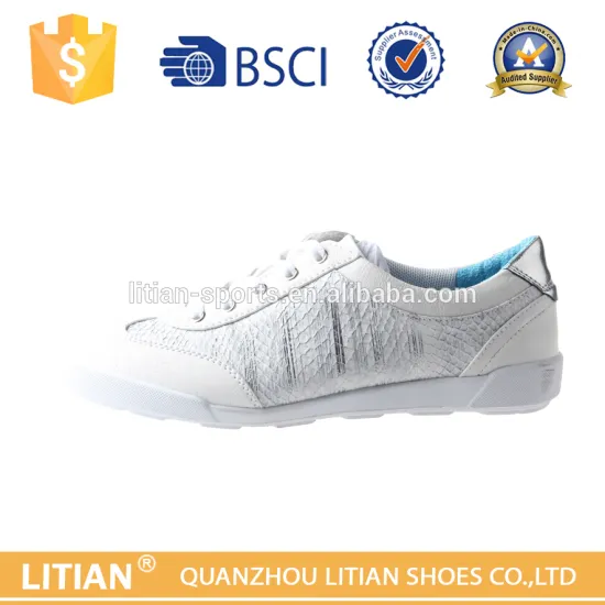 2016 latest design genuine leather women casual shoes with leather