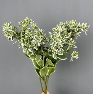 High Quality Artificial Plant Leaves White Edge Pants for Home Decor