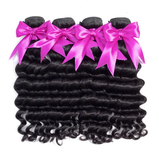 Wholesale Distributors Brazilian Human Loose Deep Wave Raw Hair Bundles, Cuticle Aligned Intact Virgin Raw Human Hair Extensions