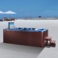 Patio trasero con jacuzzi Ideas Hydro Hot Bail Spa al aire libre Spa