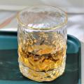 Stemless Wine Glasses hammered crystal whisky glasses with gold rim Factory