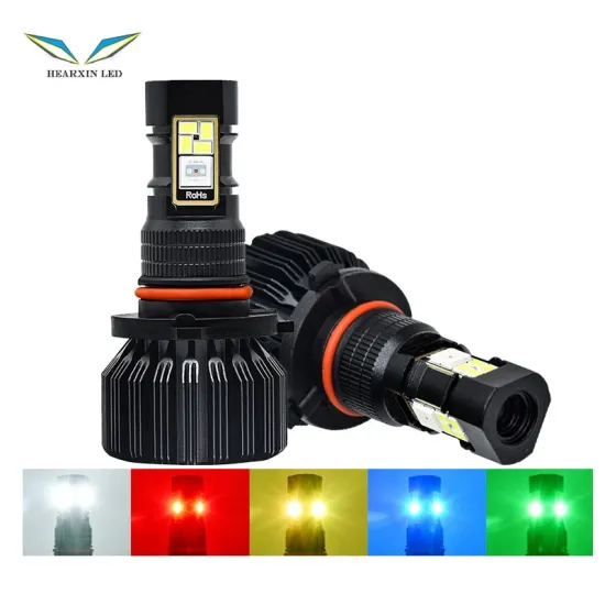 Car Light Accessories App Control RGB Fog Lamp Bulb 9006 for LED Headlight
