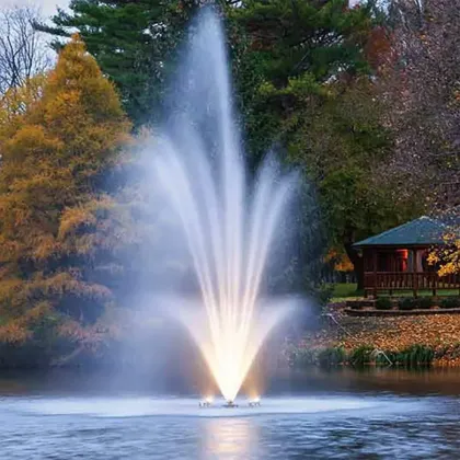 Outdoor pond floating fountain