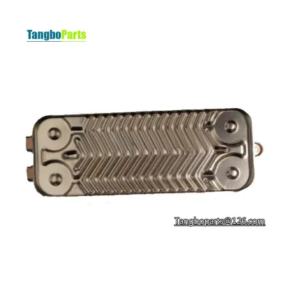 13 Plate Flat Parallel Water Flow Heat Exchanger for Bosch New Star Eurostar Wall-Mounted Furnace - Gas Boiler Part