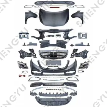 Car Bumper Kit for Benz Viano 2010-2015 Upgrade to Maybach - Front Bumper Assembly with Grille, Hood, Fenders, Headlights