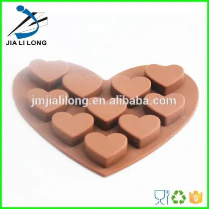 Food grade handmade chocolate silicone heart mold