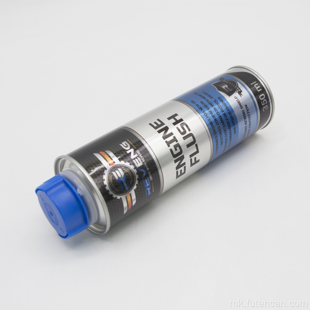 Круг адитив за гориво за моторно масло, лимена конзерва