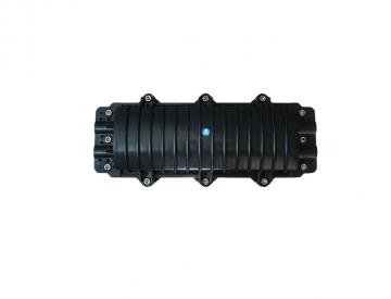 Horizontal fiber optic splice closure