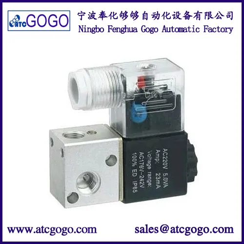 Mini Air Solenoid Valve 3 Way Pneumatic 12v 24v 110v 220v China