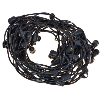 Douilles moyennes suspendues E26 Cordon noir