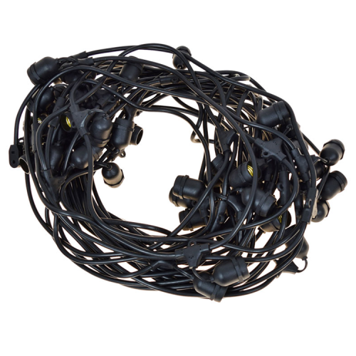 Kabel Hitam S26 Medium Socket yang digantung