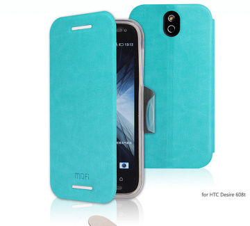 Soft And Flexibility Mofi Smart Htc Desire 608t Protective Case Pouches With Leather