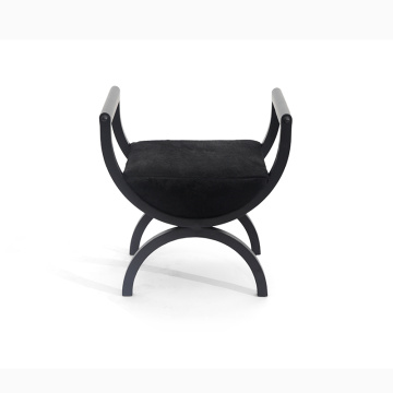 Square Drop Curlule Lounge Chair Dark Replica