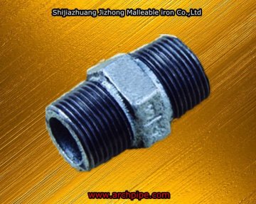 Hexagon Nipple 280 threaded Cast Iron Pipe Fitting