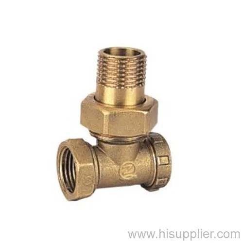 3/8''-3/4'' Brass Angle Radiator Valv, Forged Brass Body 