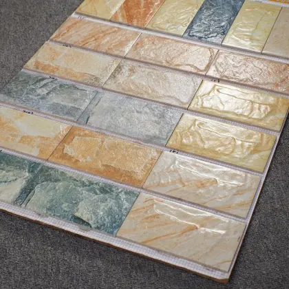 Hot Selling 100x200mm Exterior Antique Artificial Stone Ceramic Wall Bricks