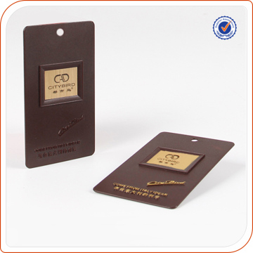 Unique design plastic custom made hang tag for clothing labeling